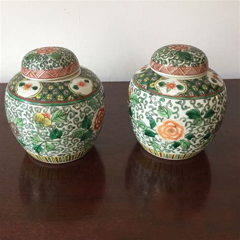 Matched Pair Of Ginger Jars Boyds Antiques