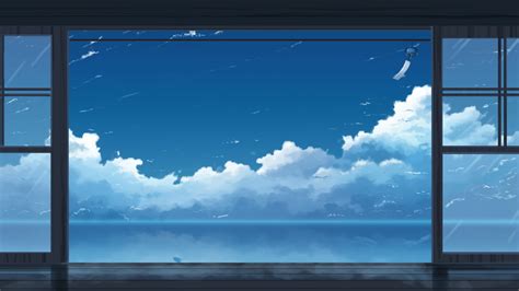 Download 1920x1080 Anime Landscape Sky Scenic Clouds