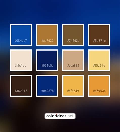 Cobalt Blue Beige 061c5d Color Palette Colors Inspiration Graphics