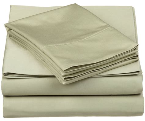 Soft Long Staple Cotton Sheet Set Sage Split King