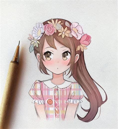 Small Commission I Did For Ladyalexandrah 😋💕 I Love Drawing Flower