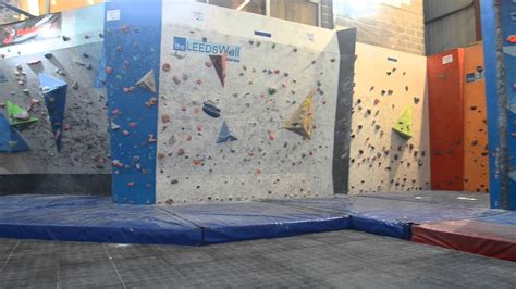 The Leeds Wall Tour Of The Main Climbing Area Youtube