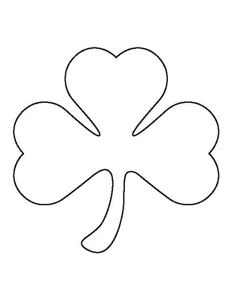 Large Shamrock Pattern Use The Printable Outline For Crafts Creating