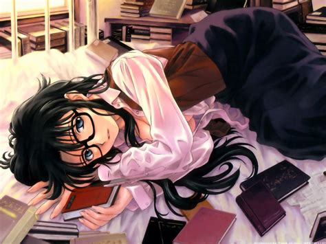Female Anime Character Lying On Bed Hd Wallpaper Wallpaper Flare