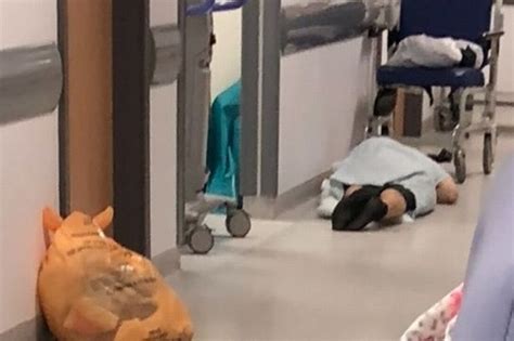 Shocking Images Of People Lying On The Floor In Hospital As NHS Crisis Deepens Mirror Online