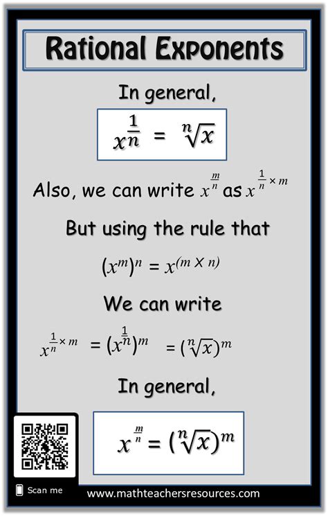 Exponents with whole number, decimal and fractional bases. Rational (Fractional) Exponents ~ TenTors Math Teacher ...