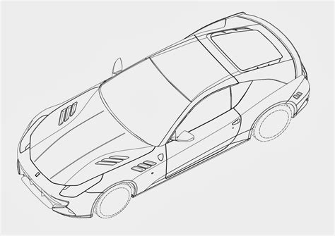 © Automotiveblogz Ferrari Ff Coupe Patent Drawings Photos