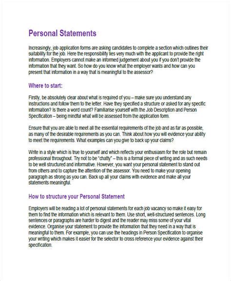 How Do You Start A Personal Statement For A Job Job Drop