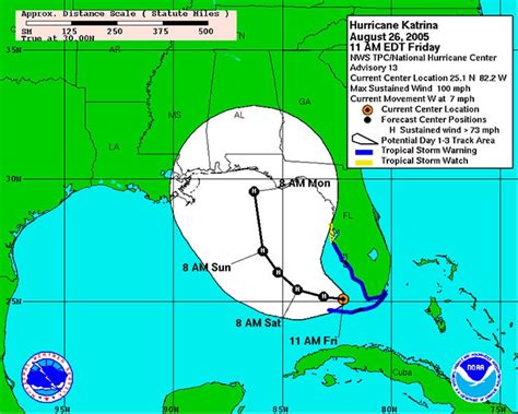 D Kendra Valdez Hurricane Katrina Route Map