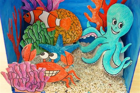 Coral reefs are warm, clear, shallow ocean habitats that are rich in life. Corals | Free Printable Templates & Coloring Pages | FirstPalette.com | Ocean crafts, Crafts