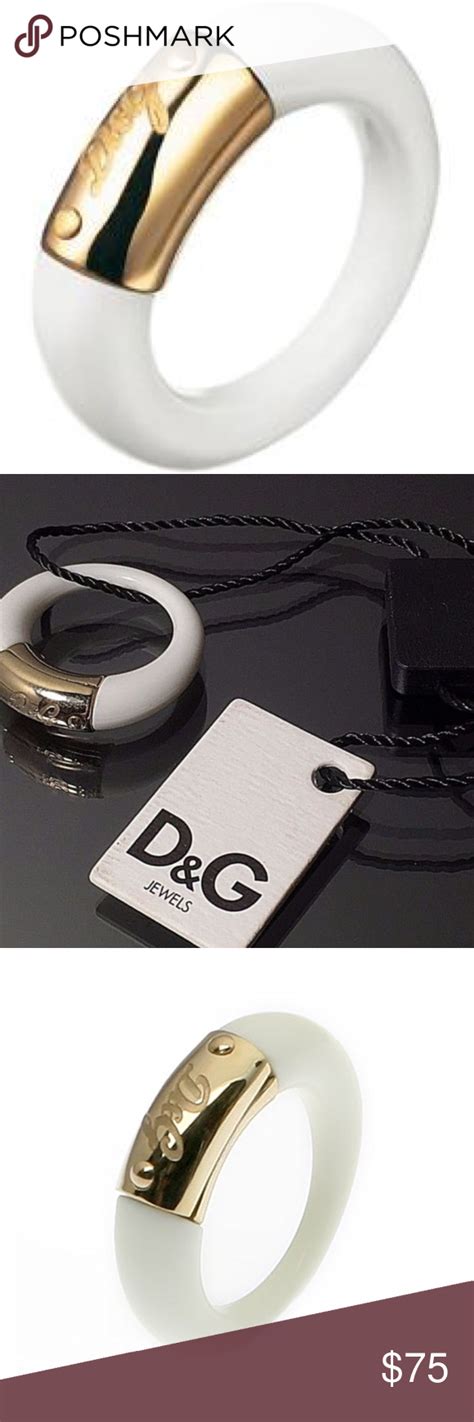 Dolce And Gabbana Dandg Jewels White “clue” Logo Ring Dolce And Gabbana