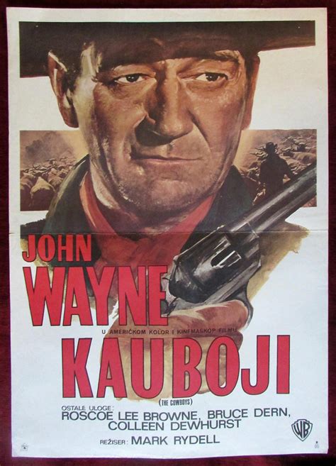 1972 Original Movie Vintage Poster The Cowboys John Wayne Western