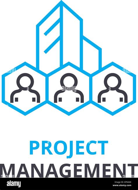 Project management concept , outline icon, linear sign, thin line ...