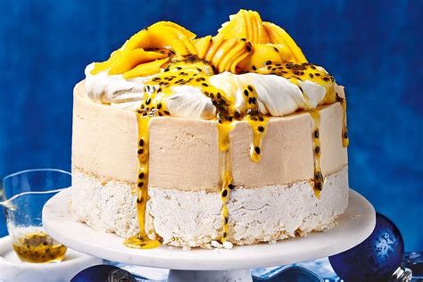 Ice cream cakes, with layers of cake, ice cream, and icing, are the perfect birthday or special occasion treat. Passionfruit mango pavlova ice cream cake - Recipes ...