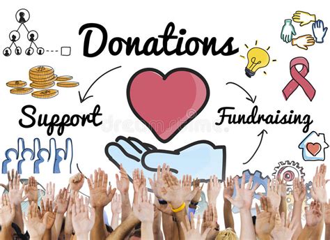 Donation Share Support Fundraising Help Concept Stock Photo Image Of