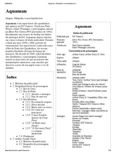 Pdf Aquaman Wikip Dia A Enciclop Dia Livre Dokumen Tips