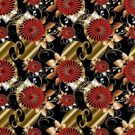 Posted by admin posted on march 29, 2019 with no comments. Luxury Red & Gold Floral Wallpaper Stock Vector ...