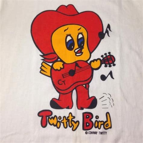 Vintage 1980s Conway Twitty Tweety Bird Loony Tunes T Shirt Conway