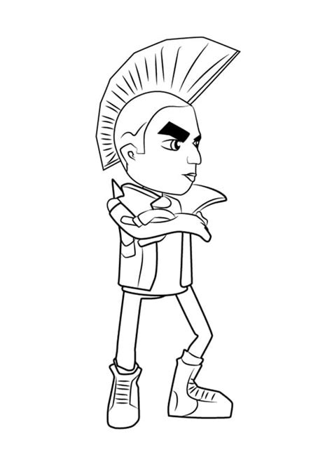 Subway Surfers Jake Coloring Pages