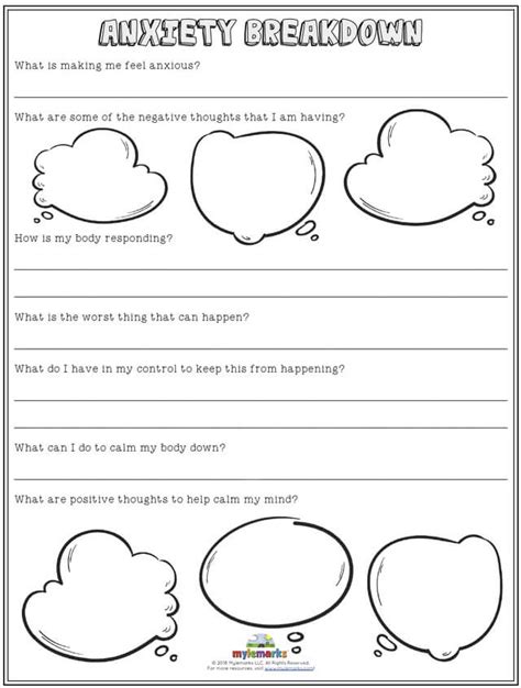 11 Printable Anxiety Worksheets For Kids Teens And Adults Happier Human
