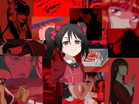 Red Anime Aesthetic Anime Art Wallpaper