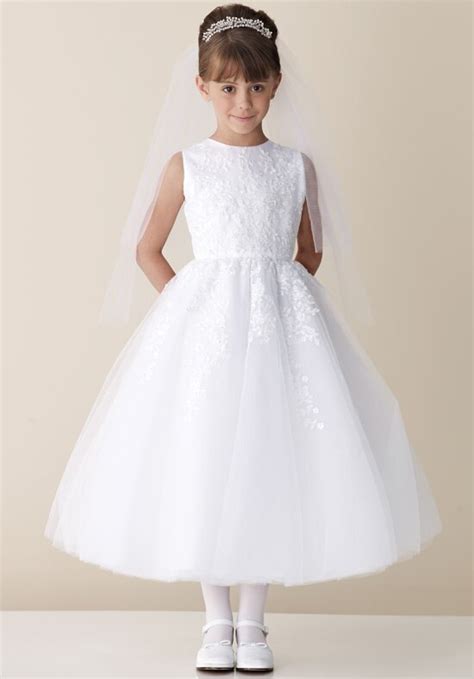 Princess White Appliques Lace Flower Girl Dresses For Weddings 2017