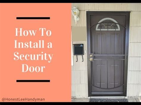 Primarily, security doors serve to block intruders from getting into the home through the entry. How To Install a Security Door / Easy DIY - YouTube