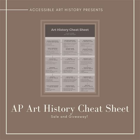 Ap Art History Resource The Cheat Sheet
