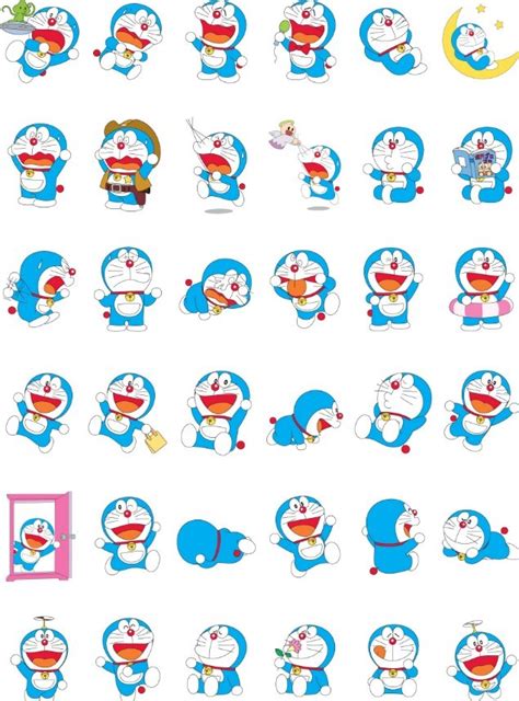 Free Set Of Vector Cartoon Doraemon Icons Titanui