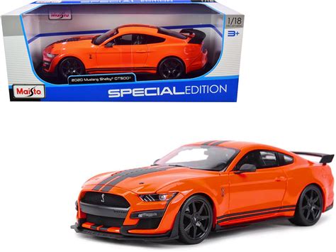 Buy 2020 Ford Mustang Shelby Gt500 Orange With Black Stripes Special