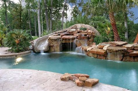 28 Remarkable Backyard Waterpark Ideas Pool Water Features Swimming