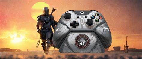 The Mandalorian Beskar Steel Xbox Controller And Charging Stand Is