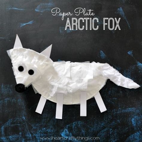 Fun Arctic Fox Craft For Kids With Paper Plates