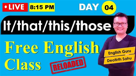 Day 4 Free Spoken English Class Reloaded Online English Speaking