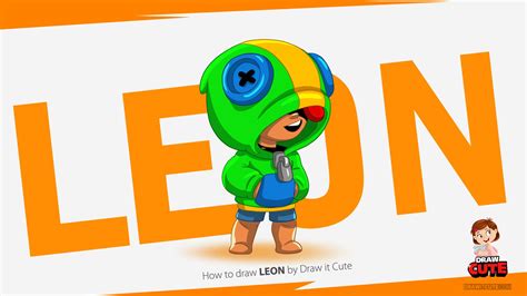 Spike in branded brawl stars outfit. How to draw Leon super easy | Brawl Stars drawing tutorial ...
