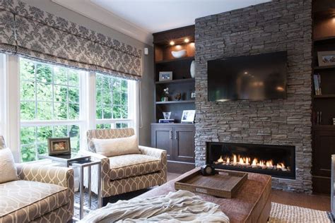 Living room wall built in fireplace. Chic and Modern TV Wall Mount Ideas for Living Room ...