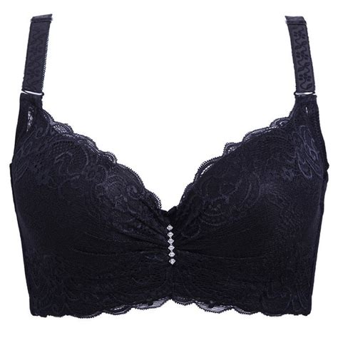 Women Underwire Lace Bra Three Quarters Cup Push Up Thin Section