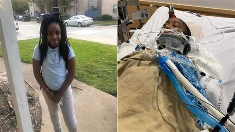 11 year old hit by car while walking to bus fighting for her life abc13 houston