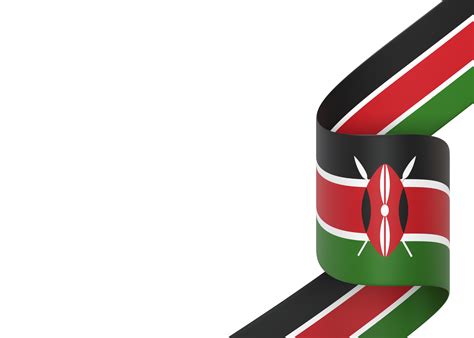 Kenya Flag Design National Independence Day Banner Element Transparent