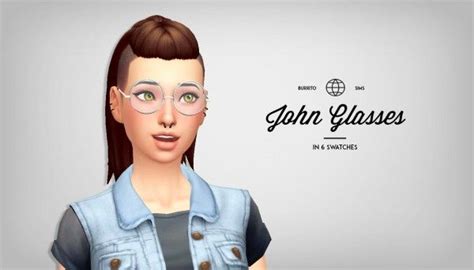 Simsworkshop John Glasses By Burritosims Sims 4 Downloads Sims 4