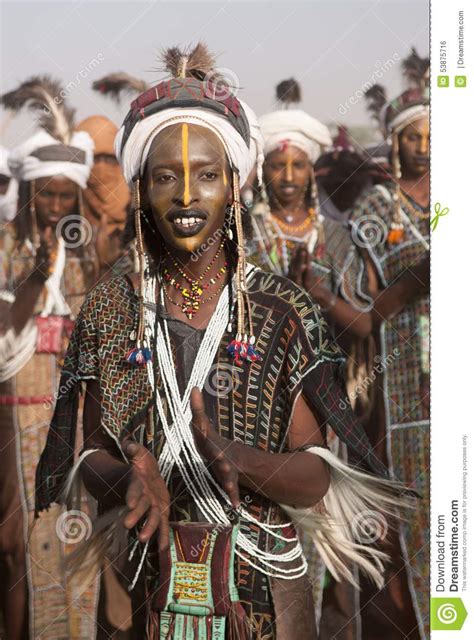 Wodaabe Man At Gerewol Cure Salee Niger Editorial Photo Image Of