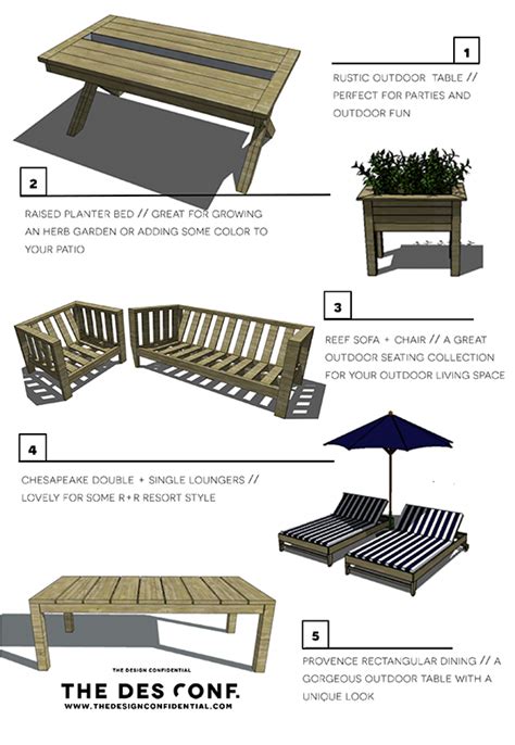 These woodworking outdoor plans will undoubtedly be to your liking and from which you will be able to take great advantage. Top 10 Most Popular DIY Outdoor Furniture Plans - The ...