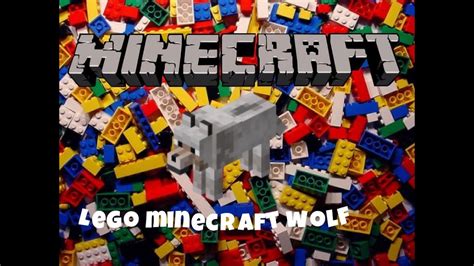 lego minecraft wolf youtube
