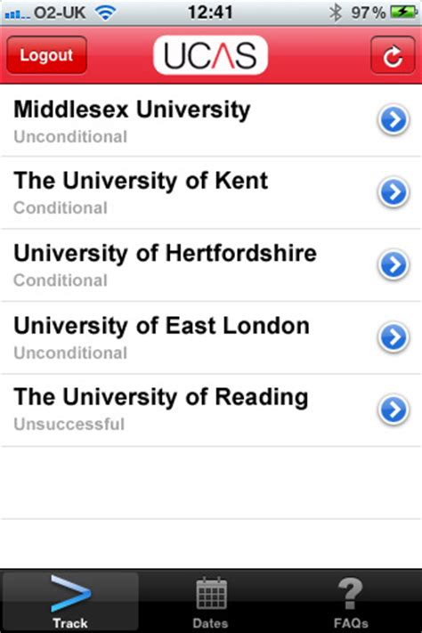 Then if you get permission you can. UCAS - Track App for iPad - iPhone - Education
