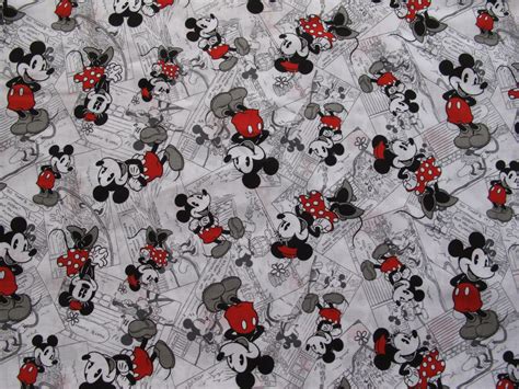 12 Yard Of 100 Cotton Mickey Mouse Fabric