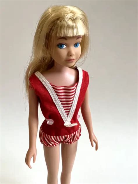 VINTAGE BARBIE SKIPPER DOLL Blonde Hair Straight Legs W Swimsuit Shoes WOW PicClick