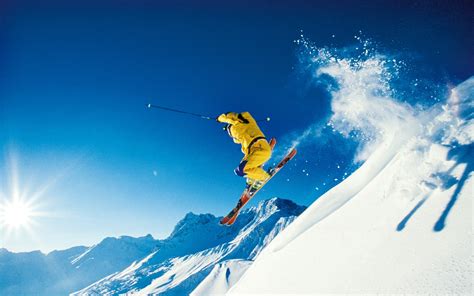 Photo Of Skier Jumping Skiing In Alps Alps Ski Vacation 1920x1200