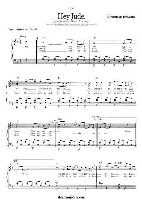 Sheet music sales from europe 329 scores found for hey jude all instrumentations piano, vocal and guitar (253) piano solo (86) lyrics and chords (40) melody line, lyrics and chor… Beatles Sheet Music | Clarinet sheet music, Piano sheet music, Sheet music