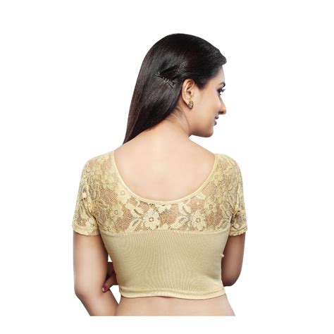 Designer Indian Shimmer Non Padded Stretchable Half Sleeves Saree Blouse Crop To Ebay