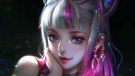 2560x1080 px fantasy art painting ultra wide anime naruto hd art. women, original characters, Zonder, anime girls, cat ears ...